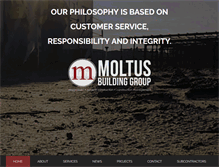 Tablet Screenshot of moltusbuild.com